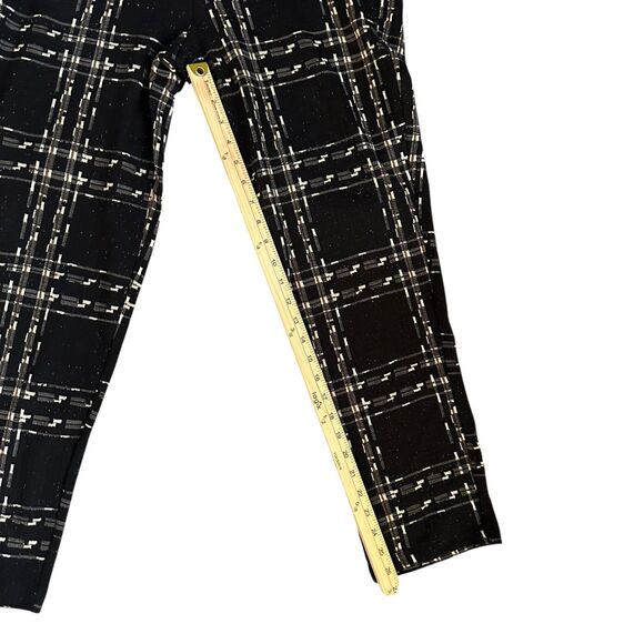 Habitat Black, Brown and White Plaid Pull On Straight Leg Pants Pockets Size M - Picture 7 of 8